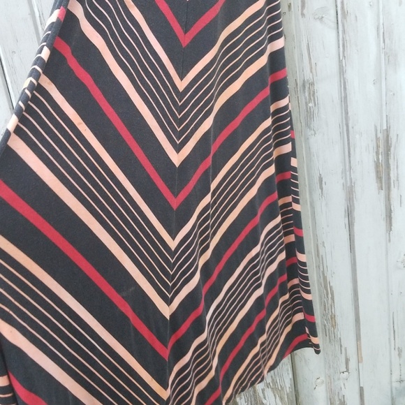 Overdyed Chevron Maxi Skirt - Picture 4 of 6